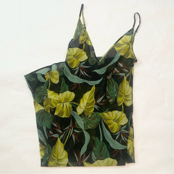 Y2K Victoria’s Secret Chiffon Tropical Floral Vintage Maxi Gown Slip Dress S🔥 - Picture 4 of 11